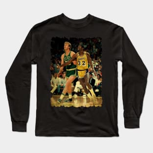 vintage larry and magic Long Sleeve T-Shirt